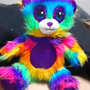 Build A Bear Lisa Franks Rainbow Teddy Shaggy